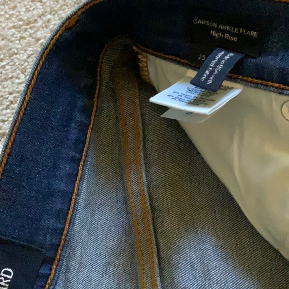 Veronica Beard Carson Kick Flare Jean 25 in Bright Blue NWOT - Picture 5 of 6